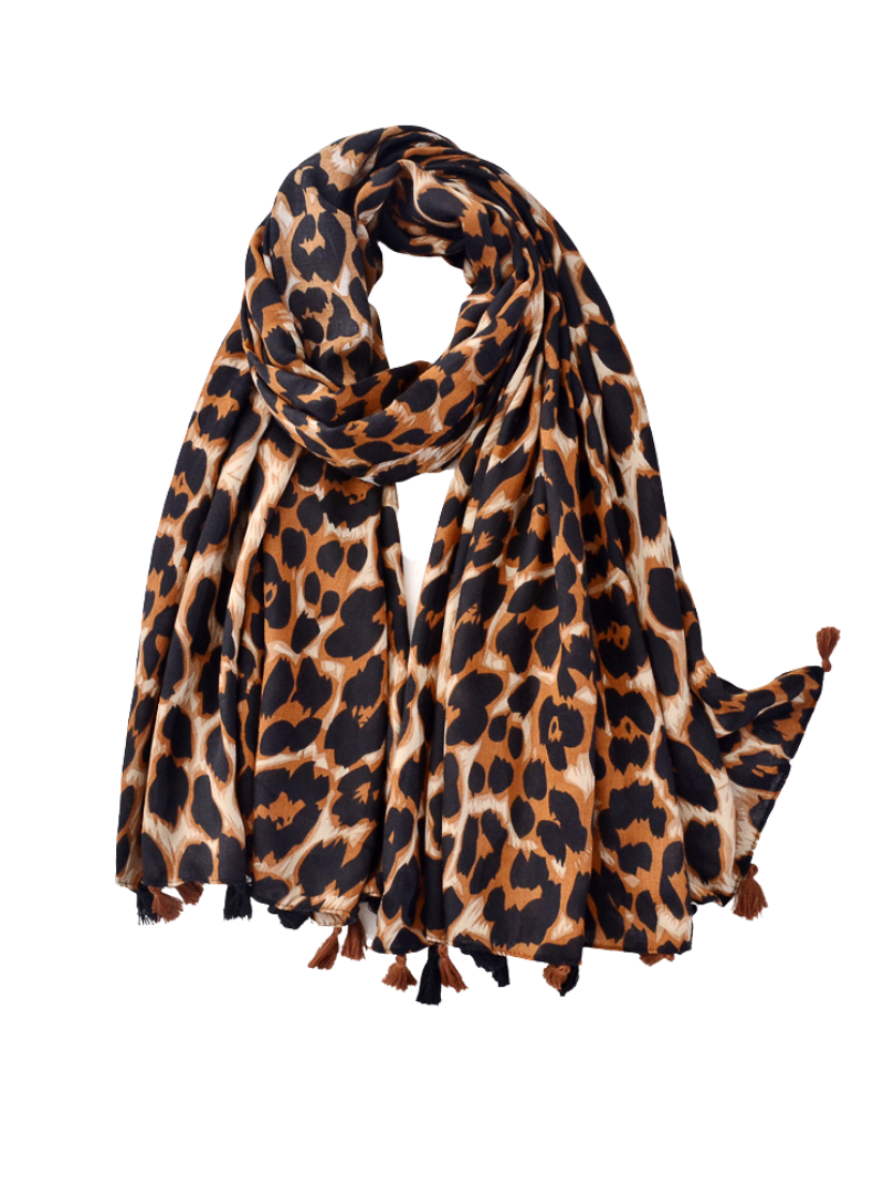 Hijab Premium | Viscose Imprimé Léopard