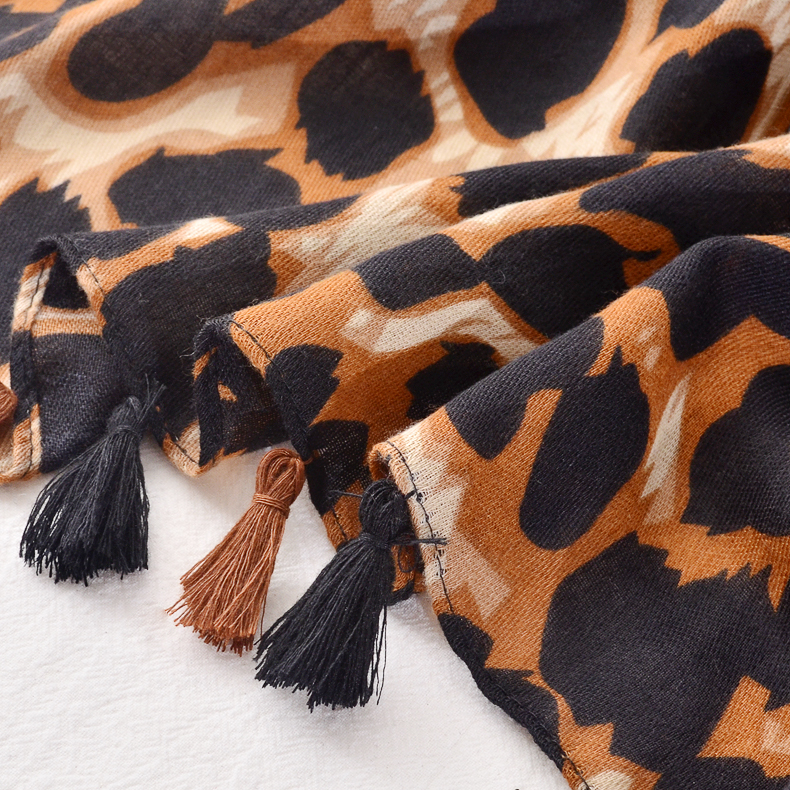 Hijab Premium | Viscose Imprimé Léopard