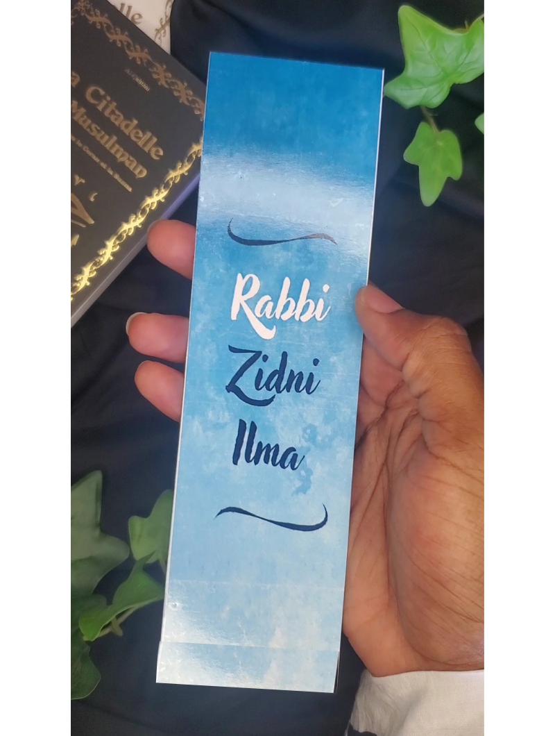 Marque-Page | Rabbi Zidni Ilma Bleu