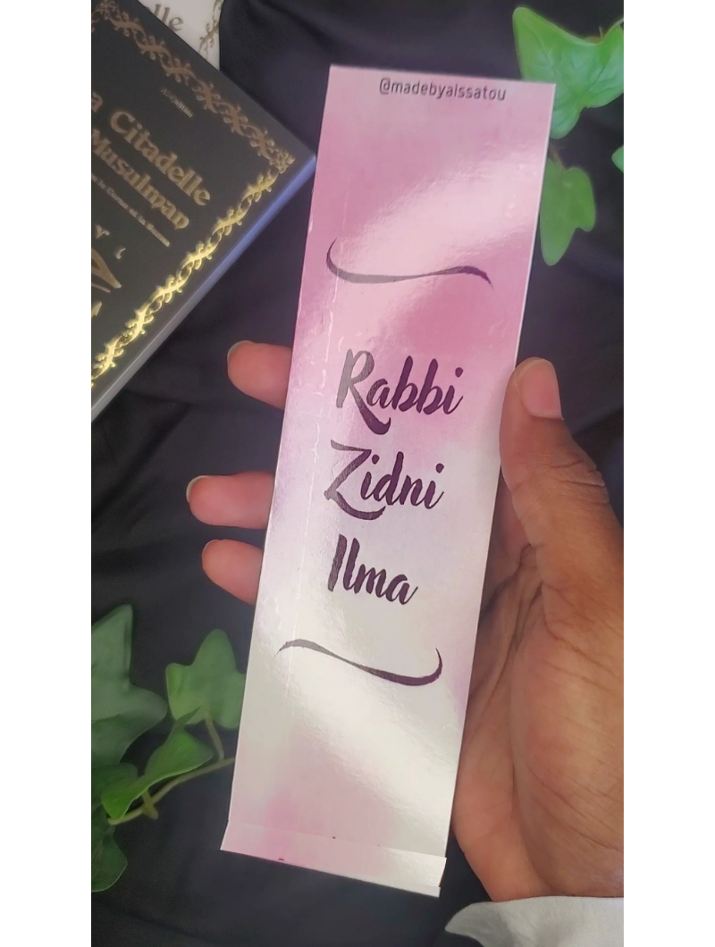 Marque-Page | Rabbi Zidni Ilma Rose