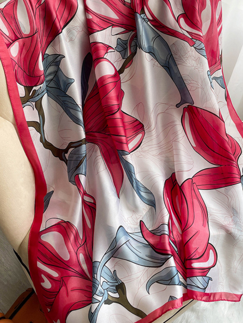 Hijab Soyeux | Printemps Rose