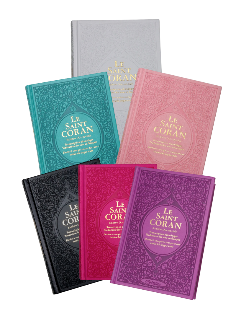Corans Rainbow Dorés - Français/Arabe/Phonétique