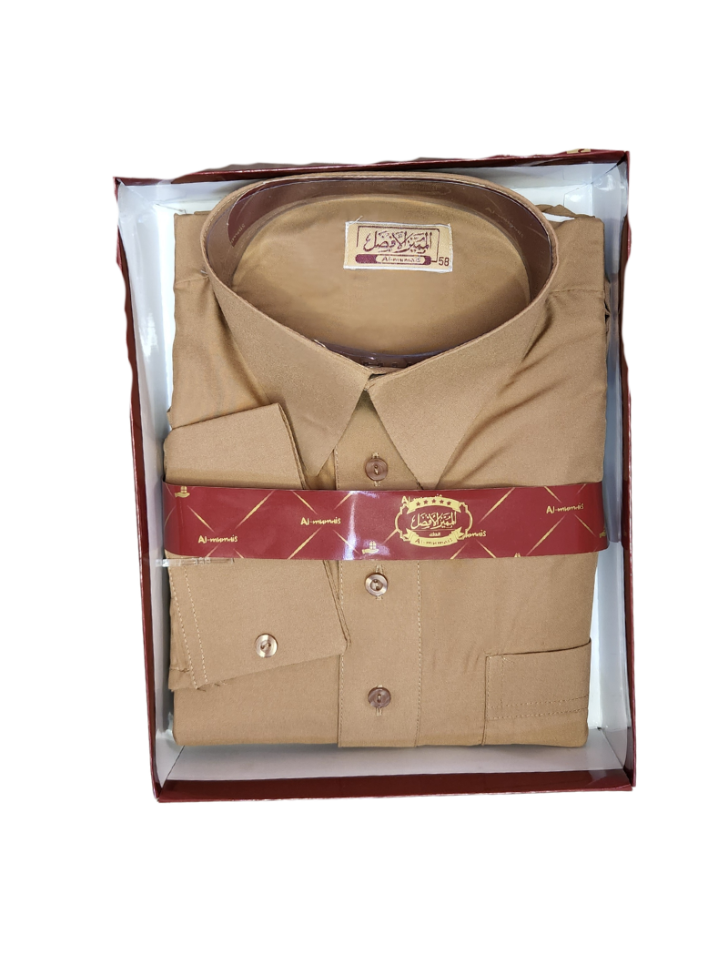 Qamis Homme | Standard Couleurs Unies - Col chemise