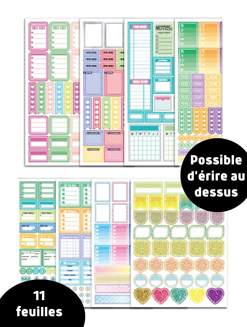 Autocollants | +750 stickers annuels