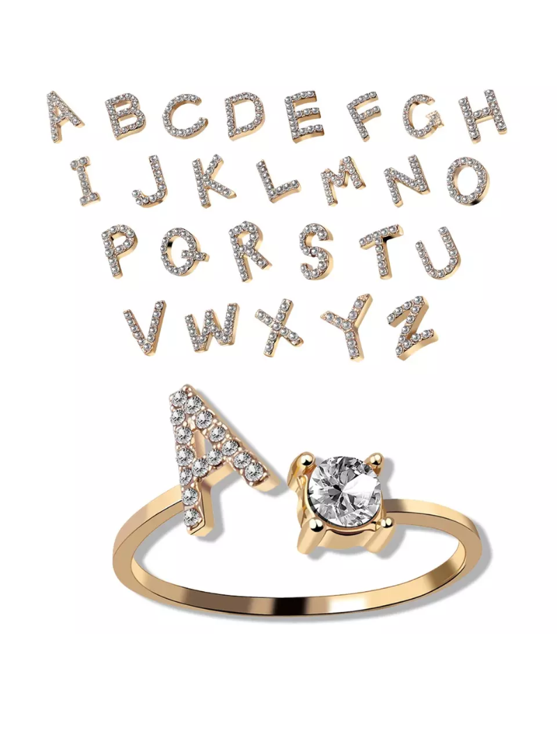 Bagues | Lettres de l'Alphabet *LIQUIDATION*