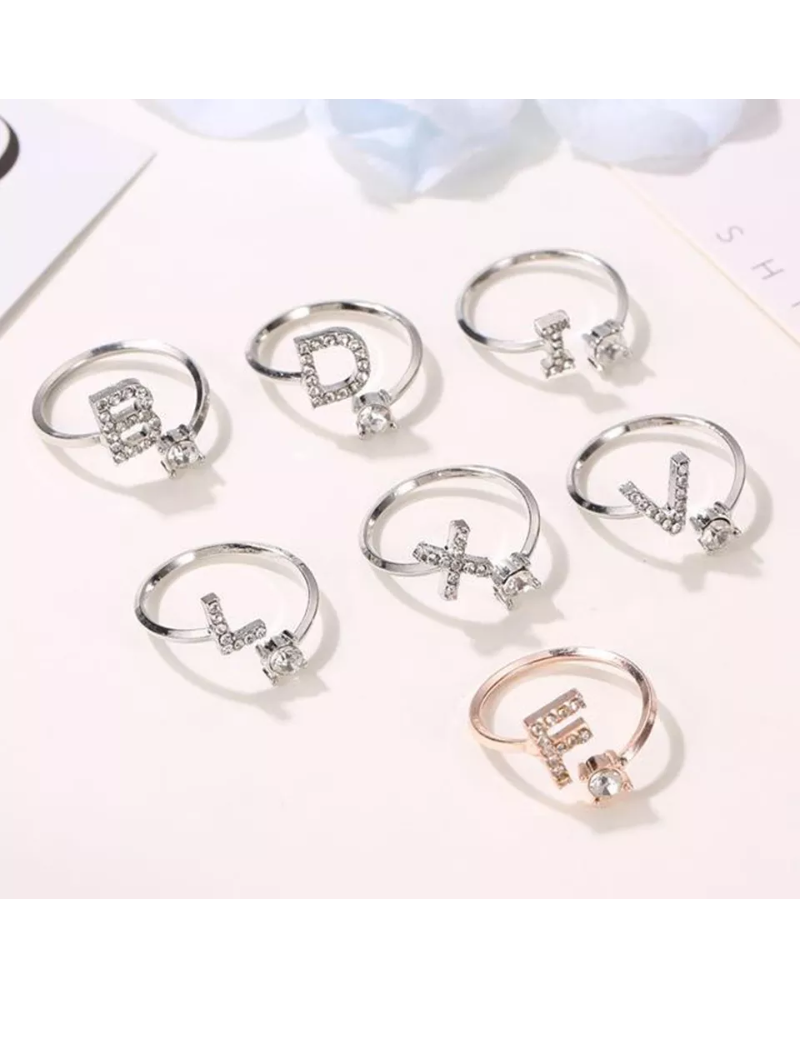 Bagues | Lettres de l'Alphabet *LIQUIDATION*