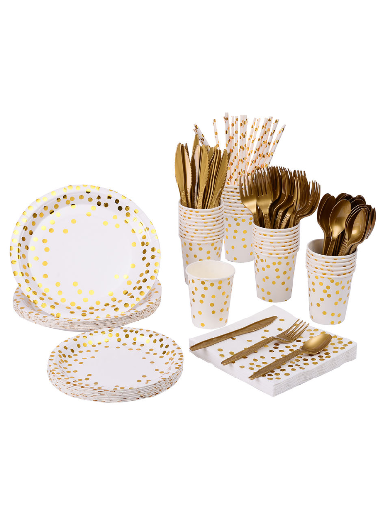 Vaisselle Jetable (10 pers.) | Style Confetti