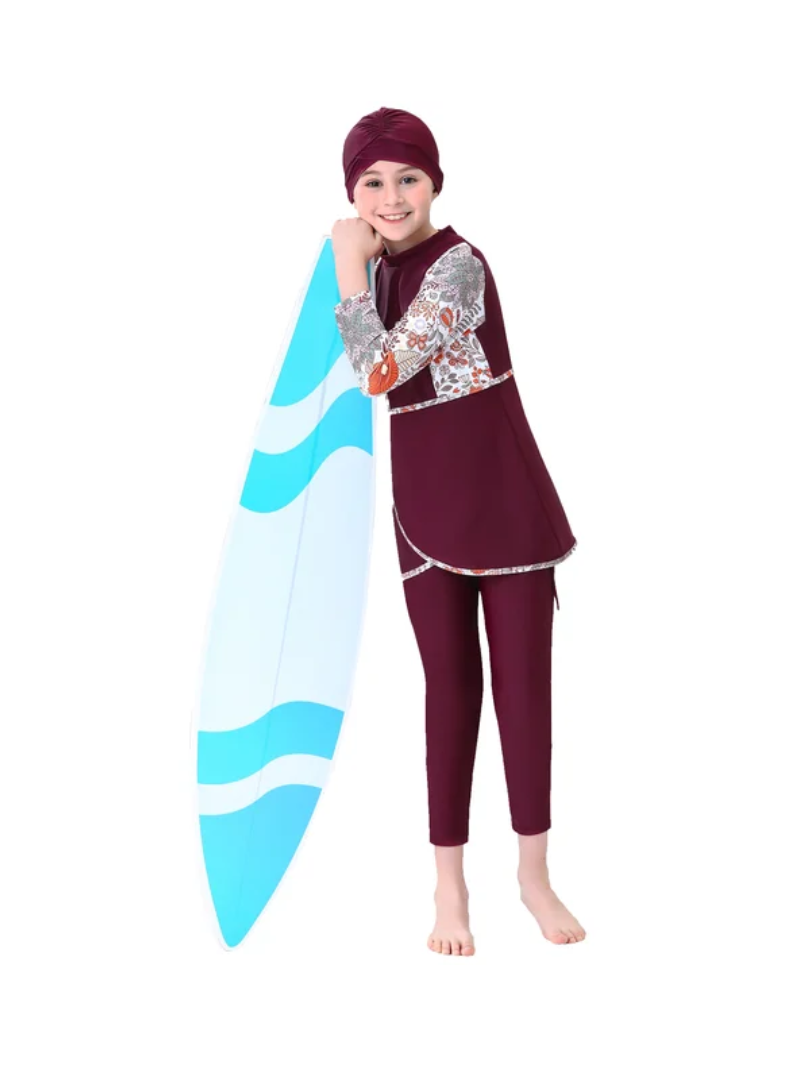 Burkini enfant - Bordeau