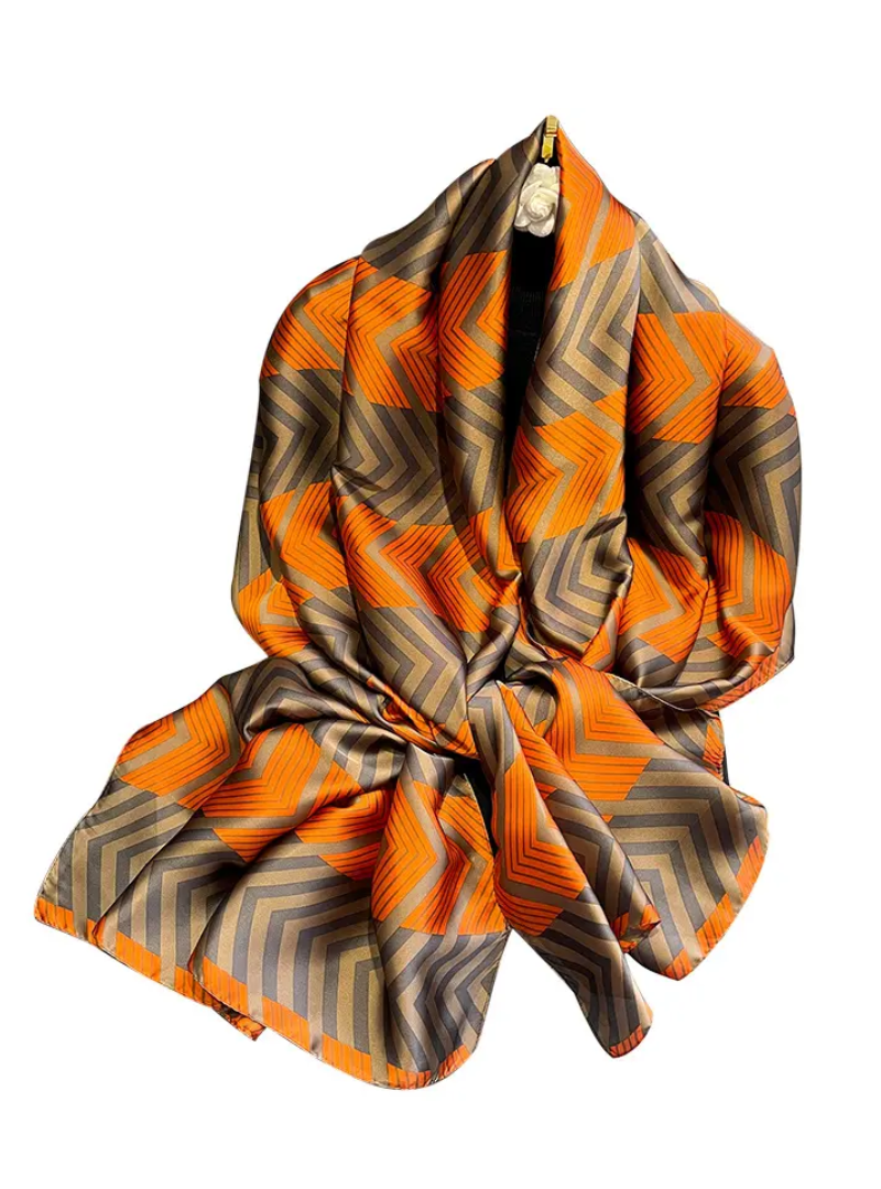 Hijab Soyeux | Orange classique