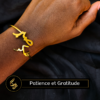Bracelet Doré | "Patience et Gratitue" (Sabr et Shukr)