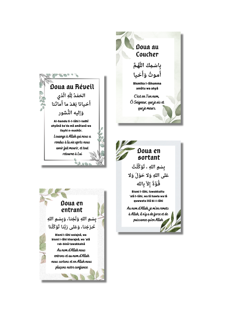 Plaque Murale | Douas Quotidiennes (Thème vert)