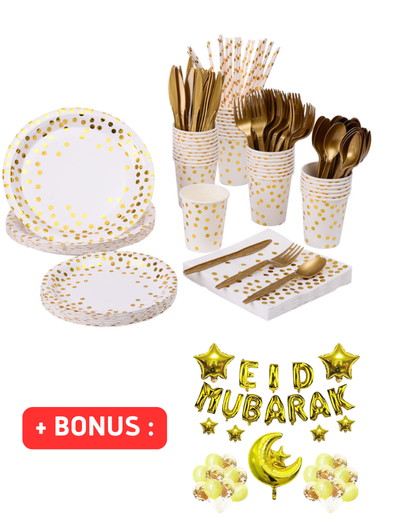 Vaisselle Jetable (10 pers.) | Style Confetti