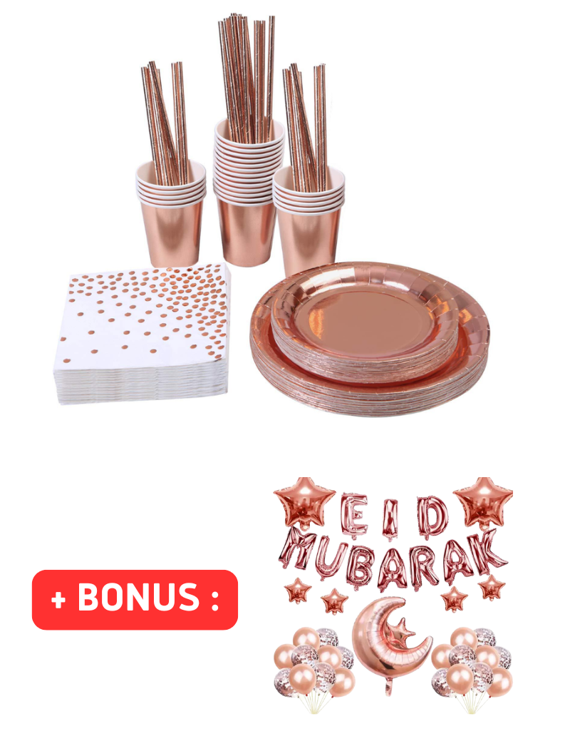 Vaisselle Jetable (16 pers.) | Style Classique