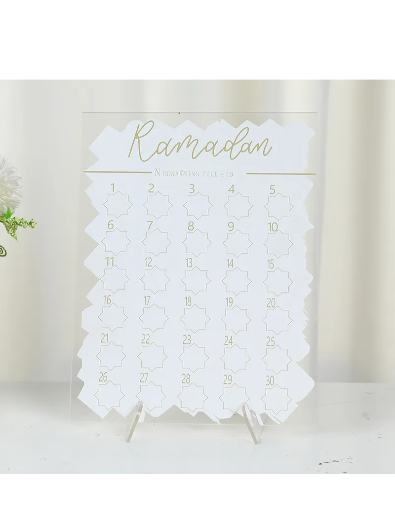 Calendrier Ramadan en Acrylic