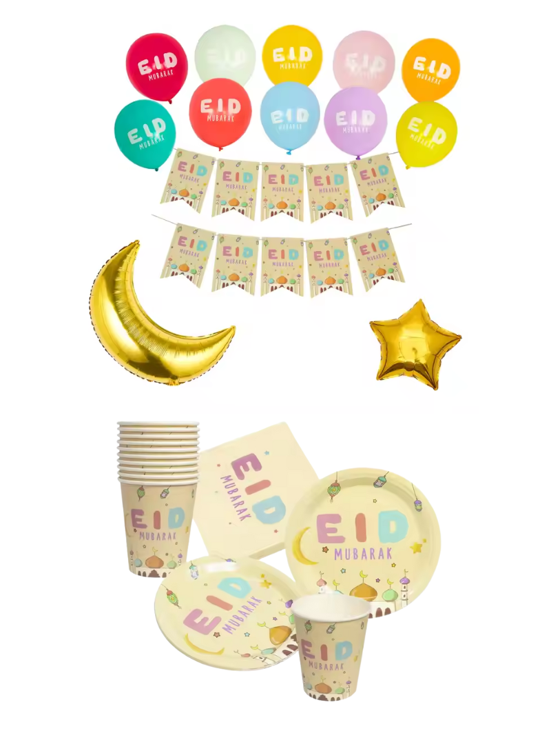 Décoration + Vaisselle ENFANT | Eid Mubarack
