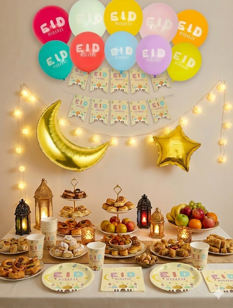 Décoration + Vaisselle ENFANT | Eid Mubarack