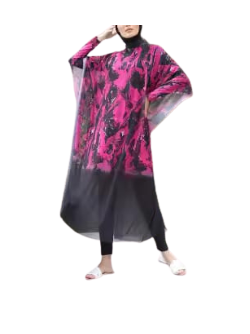 Burkini Bella Rose Fushia +Tunique