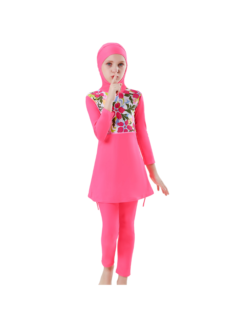 Burkini enfant - Rose fushia