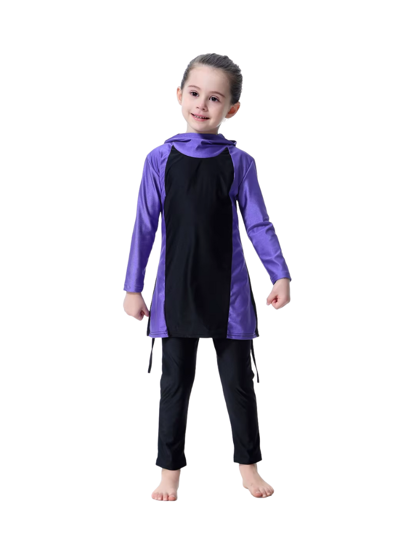 Burkini enfant -  Violet