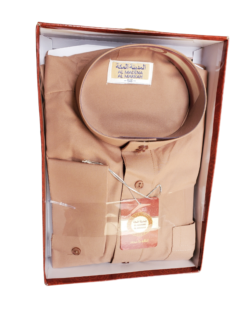 Qamis Homme | Standard Couleurs Unies - Col Mao