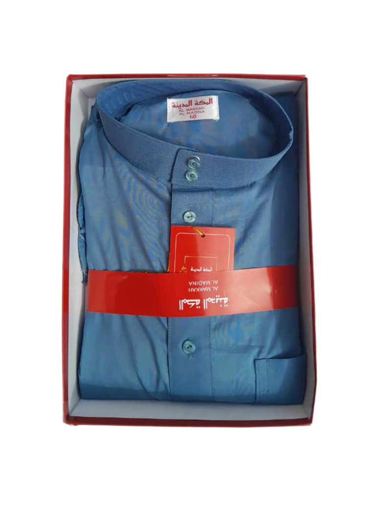 Qamis Homme | Standard Couleurs Unies - Col Mao