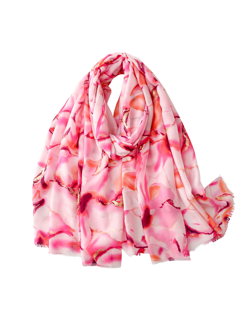 Hijab premium | marbré rose