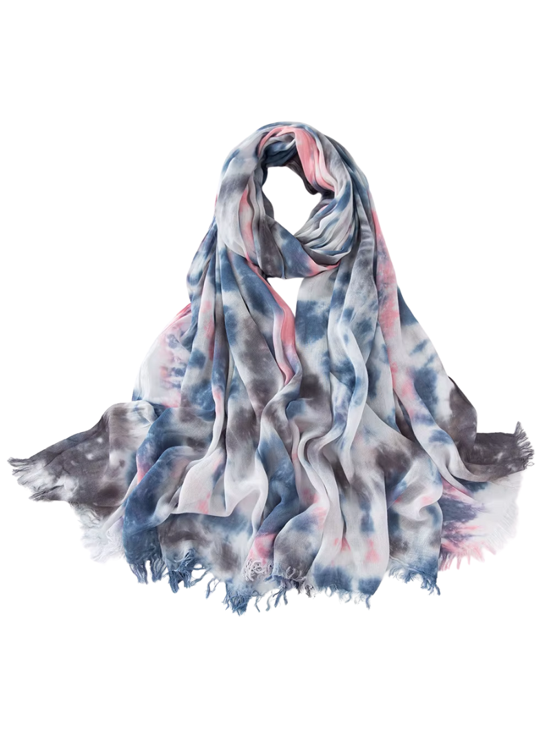 Hijab Standard | Tie Dye Bleu