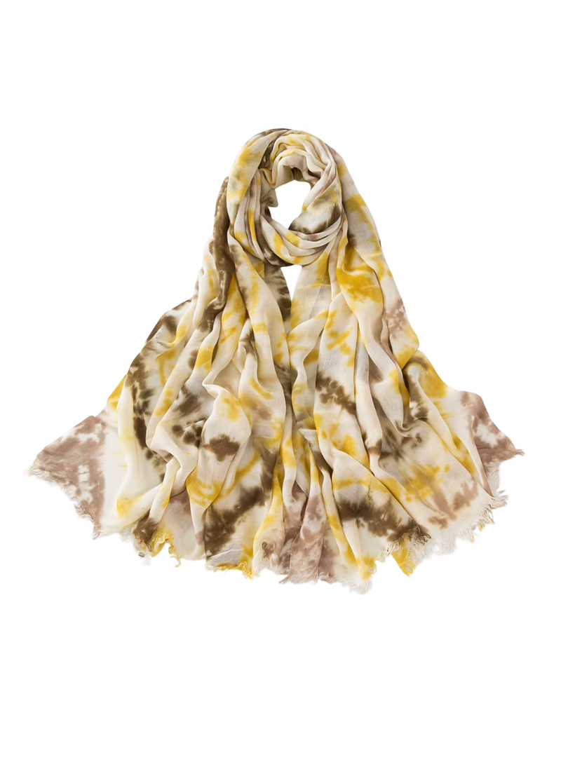 Hijab Standard | Tie Dye Jaune
