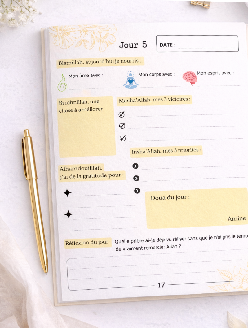 Shukr Journal – Journal de gratitude islamique