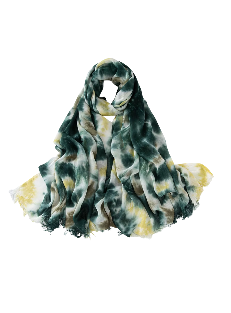 Hijab Standard | Tie Dye Vert