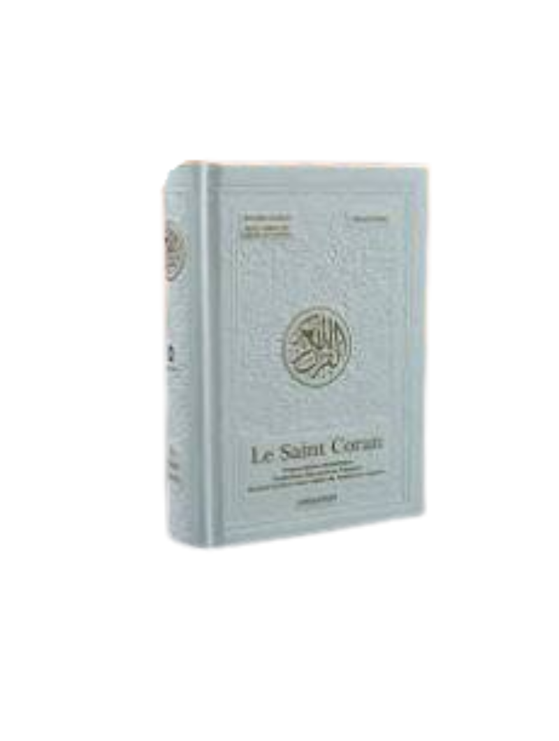 Coran Français/arabe/phonétique + Tajwîd + QR Code - blanc doré